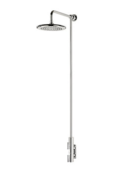 Triton Unichrome Thames Vertical Bar Mixer Shower with Fixed Head