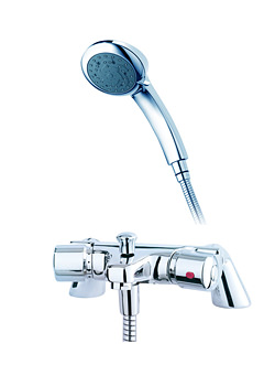 Triton Unichrome Aire Thermostatic Bath Shower Mixer Kit
