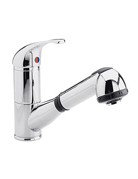 Home Of Ultra Eon Mono Sink Mixer Tap With Pull Out Rinser | KA307
