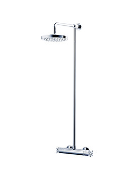 Triton Unichrome Mersey Thermostatic Bar Shower Exposed Fixed Head