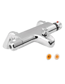 Pillar Mounted Thermostatic Bath Shower Mixer Tap | DYN106/HSR4