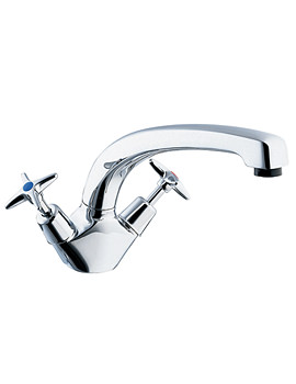 Deva Cross Handle Mono Sink Mixer Tap | 189X