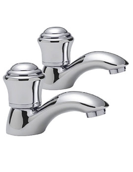 Sagittarius Metz Bath Taps Pair Satin | MZ-102-S