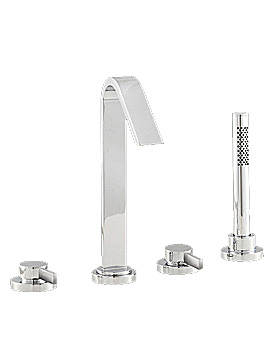 Hudson Reed Clio 4 Hole Bath Mixer Tap