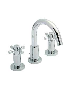 Hudson Reed Tec Crosshead 3 Hole Bath Filler Tap