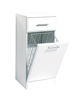 Phoenix Reveal White Euro 350mm Linen Basket Unit