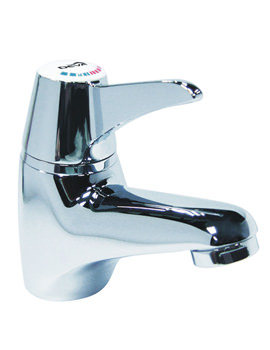 Image of Deva Thermostatic Sequential Lever Mono Basin Mixer Tap - SOL003