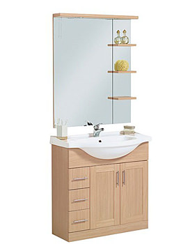 Beech Wood Furniture Euro  Beech Unit 840mm