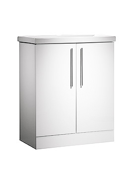 Envy Floorstanding White Washstand And Basin 700mm | EN7FW | CON700W