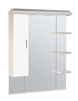 Image of Roper Rhodes New England 1000mm White Mirror-Canopy-Shelves-Cupboard
