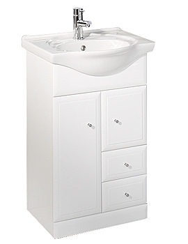 Roper Rhodes Valencia Base Unit And Basin 500mm - Style 2 | VB500WTT