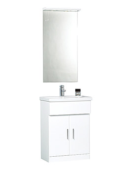 Phoenix Reveal White Basin And Base Unit 600mm Wide