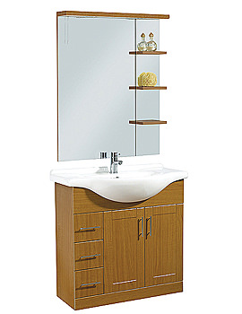 Phoenix Euro Teak Basin And Base Unit 860mm