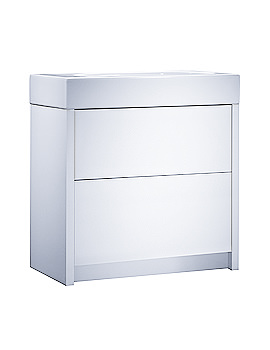 Contact Floorstanding Washstand and Flat Basin 700mm | CNT7FW | OV730W