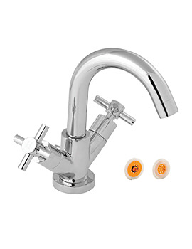 Deva Motif Mono Basin Mixer Tap With Pop Up Waste With 4 L/Min Regulator