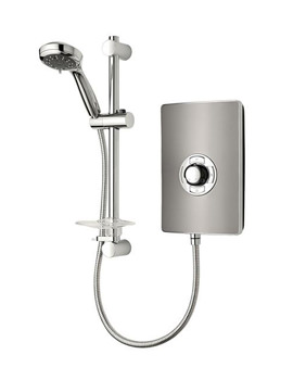 Triton Aspirante Gun Metal Electric Shower 8.5 kw