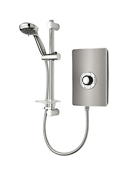 Triton Aspirante Gun Metal Electric Shower 9.5 Kw