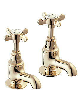 Deva Coronation Cloakroom Taps Gold | CR21-501