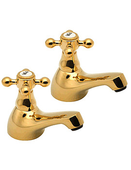 Deva Tudor Bath Taps Gold | TUD02/501