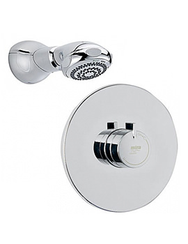 Mira Miniduo and Eco Showerhead BIR Thermostatic Mixer Shower Chrome