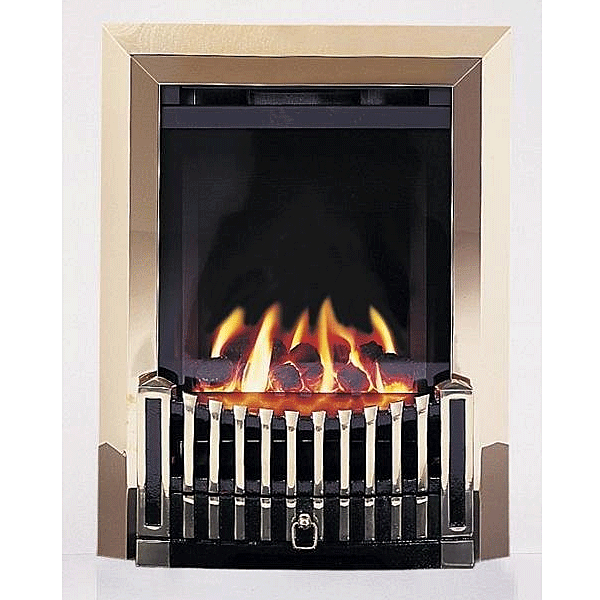 Flavel Orchestra Balanced Flue Gas Fire No Chimney Brass FBFN76G