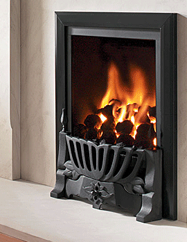 Flavel Kenilworth Traditional Power Flue Gas Fire Black | FVPC26MN