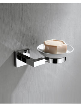 Phoenix Square Soap Dish Holder And Dish | SAC 5302