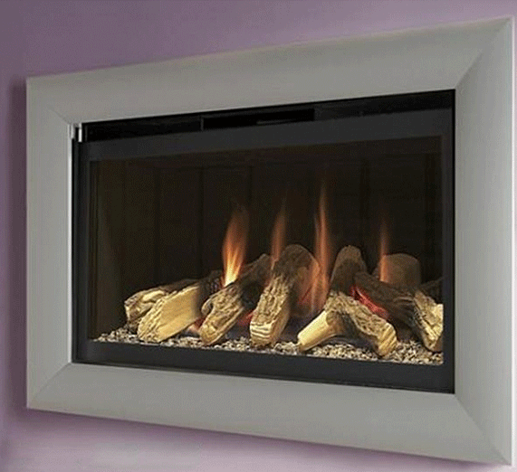 Flavel Jazz Balanced Flue Gas Fire No Chimney Silver FJBL01RN