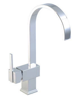 Phoenix Square Single Lever Kitchen Sink Tap With Swivel Spout | KT001