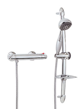Phoenix Deluxe Thermostatic Shower Valve With Slide Rail Kit 2 VP025