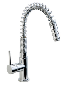 Phoenix Round Single Lever Kitchen Sink Tap With Pull Out Spout | KT005