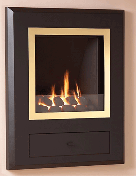 Flavel Finesse Hole In The Wall Gas Fire Brass-Coal | FSRCXXMN