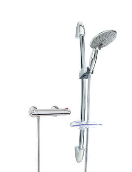 Phoenix Deluxe Thermostatic Shower Valve With Slide Rail Kit 5 VP054
