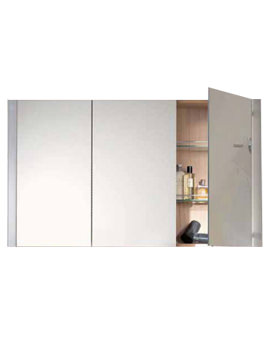 Image of Duravit X-Large Mirror Cabinet 180 x 1000mm Teak | XL 7095