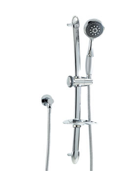 Phoenix Modern Slide Rail Kit-Multi Function Handset-Soap Dish - Kit 2