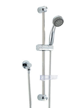 Phoenix Modern Slide Rail Kit-Single Function Handset-Soap Dish-Kit 7