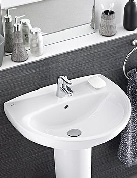 Roca Laura 2 Tap Holes Cloakroom Basin 450mm Wide | 325315000