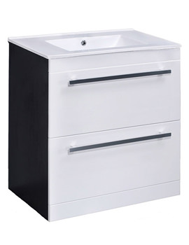 Ultra Minimalist 1000mm Ebony Brown Wall Mounted Basin Unit | VTFEB1000