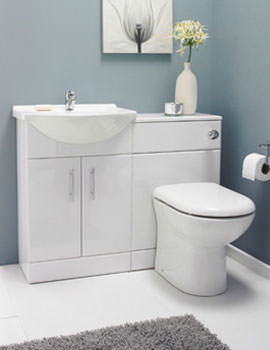Ultra Bathroom Vanity Unit With Back To Wall Unit And WC 1050mm