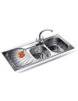 Franke Erica Pro Pack EUX 621 Stainless Steel Kitchen Sink And Tap