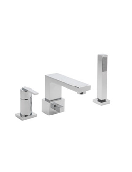Tre Mercati Liquid 3 Hole Bath Shower Mixer Tap With Kit | 39060