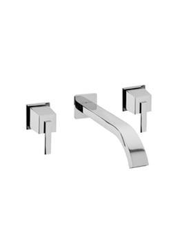 Tre Mercati Mr Darcy 3 Hole Wall Mounted Basin Mixer Tap | 53090