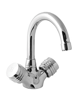 Solerno Mono Basin Mixer Tap With Pop-Up Waste And Swivelling Spout