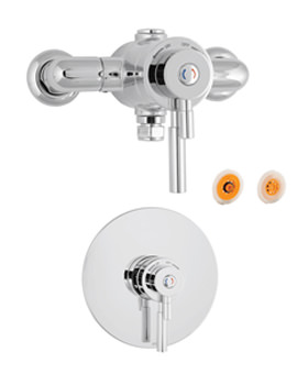 Minimalist Dual Lever Shower Valve With Regulator | VSN7000SHW-HSR4