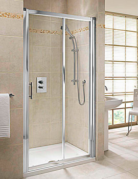 Twyford Geo6 Sliding Shower Door 1400mm | G69500CP