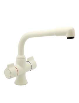 Deva Sauris Mono Sink Mixer Tap White | SMS172/005