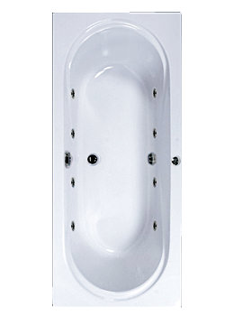 Aquaestil Amalfi 8 Jet Whirlpool Bath 1700 x 750mm