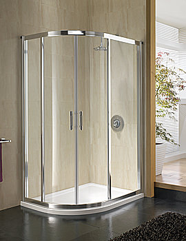 Twyford Geo6 Offset Quadrant Shower Enclosure 1200 x 800mm | G68000CP