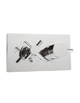 Deva Thermostatic Cross And Lever Horizontal Shower Valve | CRLVDUAT09