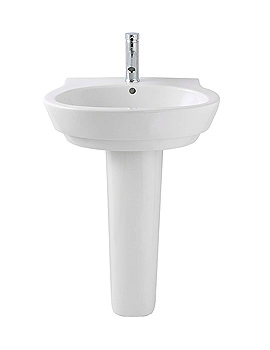 Twyford Encore 1 Tap Hole Washbasin 700 x 540mm | ER4331WH